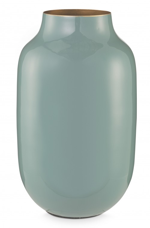Mini Vase Oval Blue 14cm